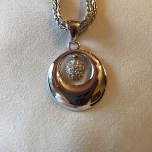 Lia Sophia Magnified  w/ Triple Strand Chain,